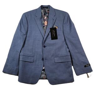 Sean John‎ Solid Suit Jacket Men's 36S 36 Blue Classic-Fit Stretch Modern $360
